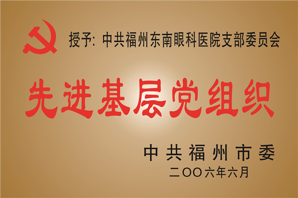 福州市先进基层党组织2006年