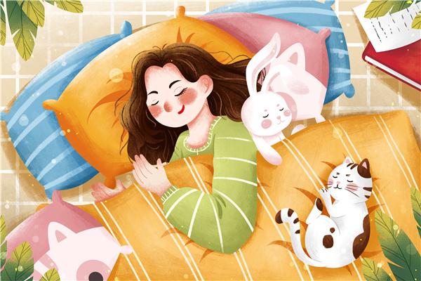 1632093963610436.jpg 摄图网_401691744_睡眠日睡觉女孩与猫咪插画(企业商用).jpg